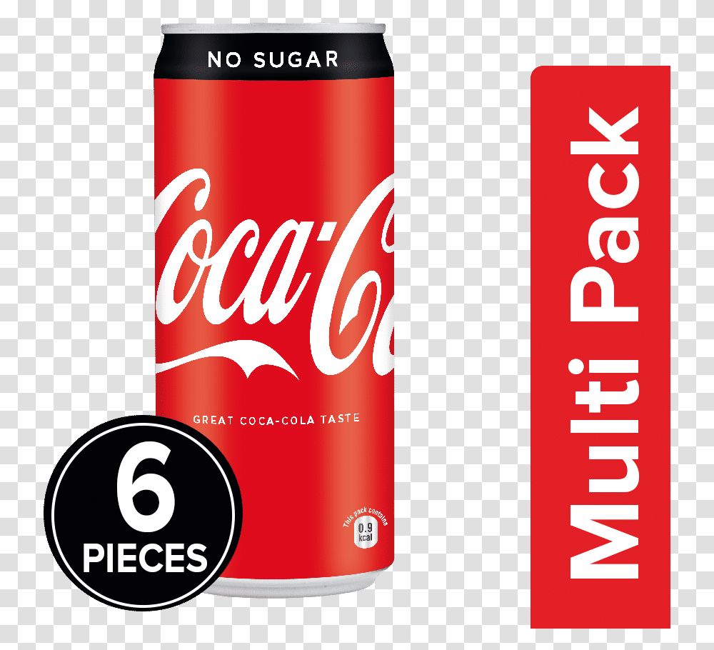 Coca Cola Zero No Sugar 300 Ml Pack Of 6, Soda, Beverage, Drink, Coke Transparent Png