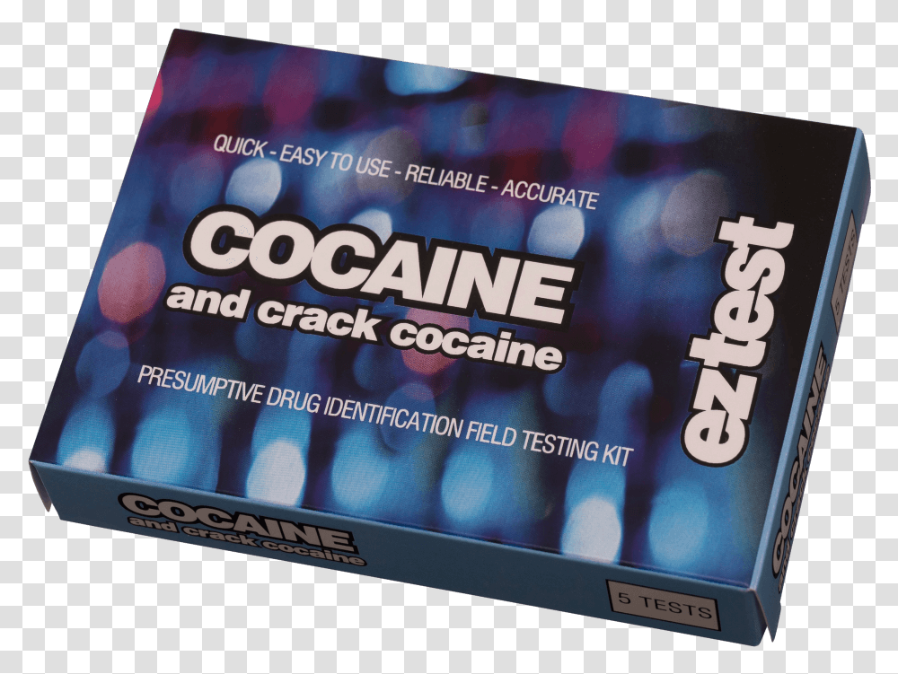 Cocaine 5 Use Drug Testing Kit Home Drug Testing Kits, Text, Monitor, Screen, Electronics Transparent Png