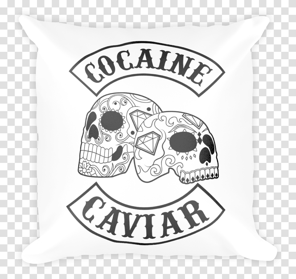 Cocaine & Caviar Diamond Skull - Throw Pillow, Cushion, Dog, Pet, Canine Transparent Png