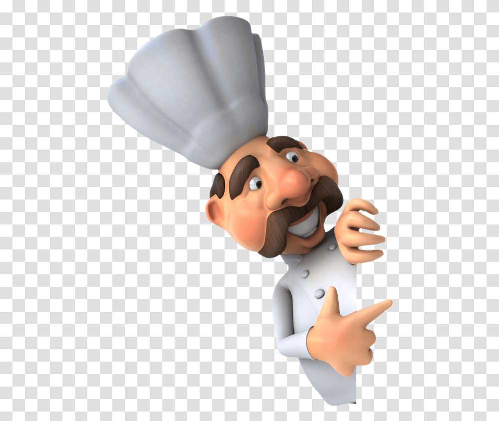 Cocinero Download Cartoon Chef Background, Person, Human, Finger, Hand Transparent Png