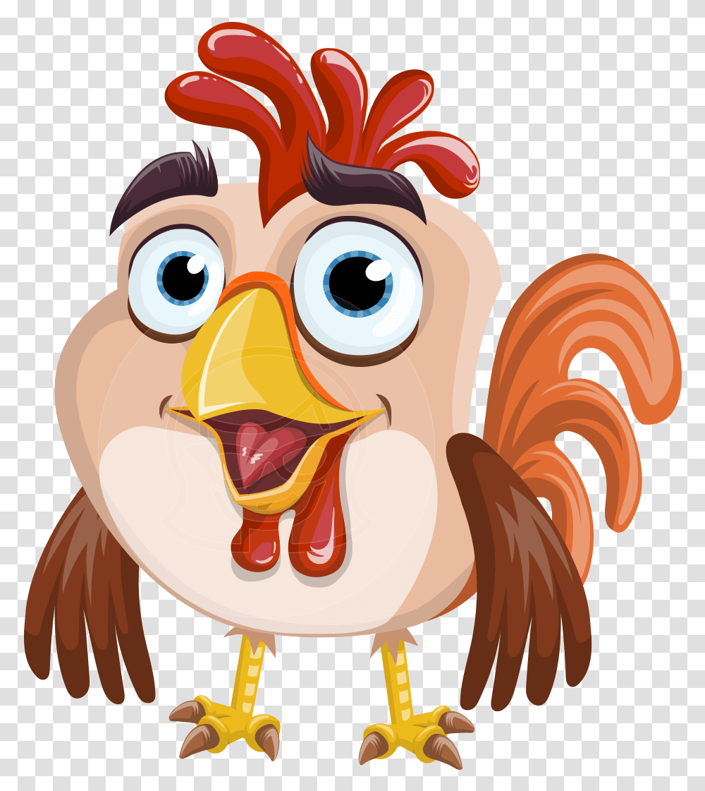 Cock A Doodle Doo Cartoon, Bird, Animal, Poultry, Fowl Transparent Png