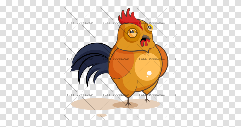 Cock Chicken Rooster Image With Rooster, Poultry, Fowl, Bird, Animal Transparent Png