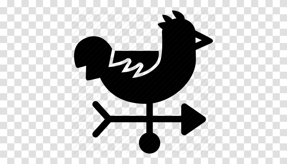 Cock Direction Forecast Indicator Vane Weather Wind Icon, Piano, Furniture, Animal, Bird Transparent Png