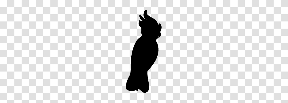 Cockatoo Silhouette Sticker, Stencil, Person, Human, Kneeling Transparent Png