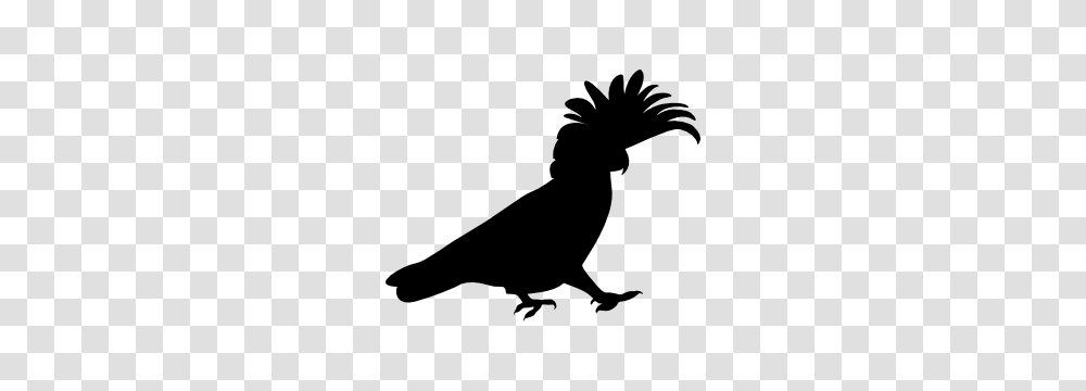 Cockatoo Walking To The Right Sticker, Silhouette, Stencil, Person, Human Transparent Png