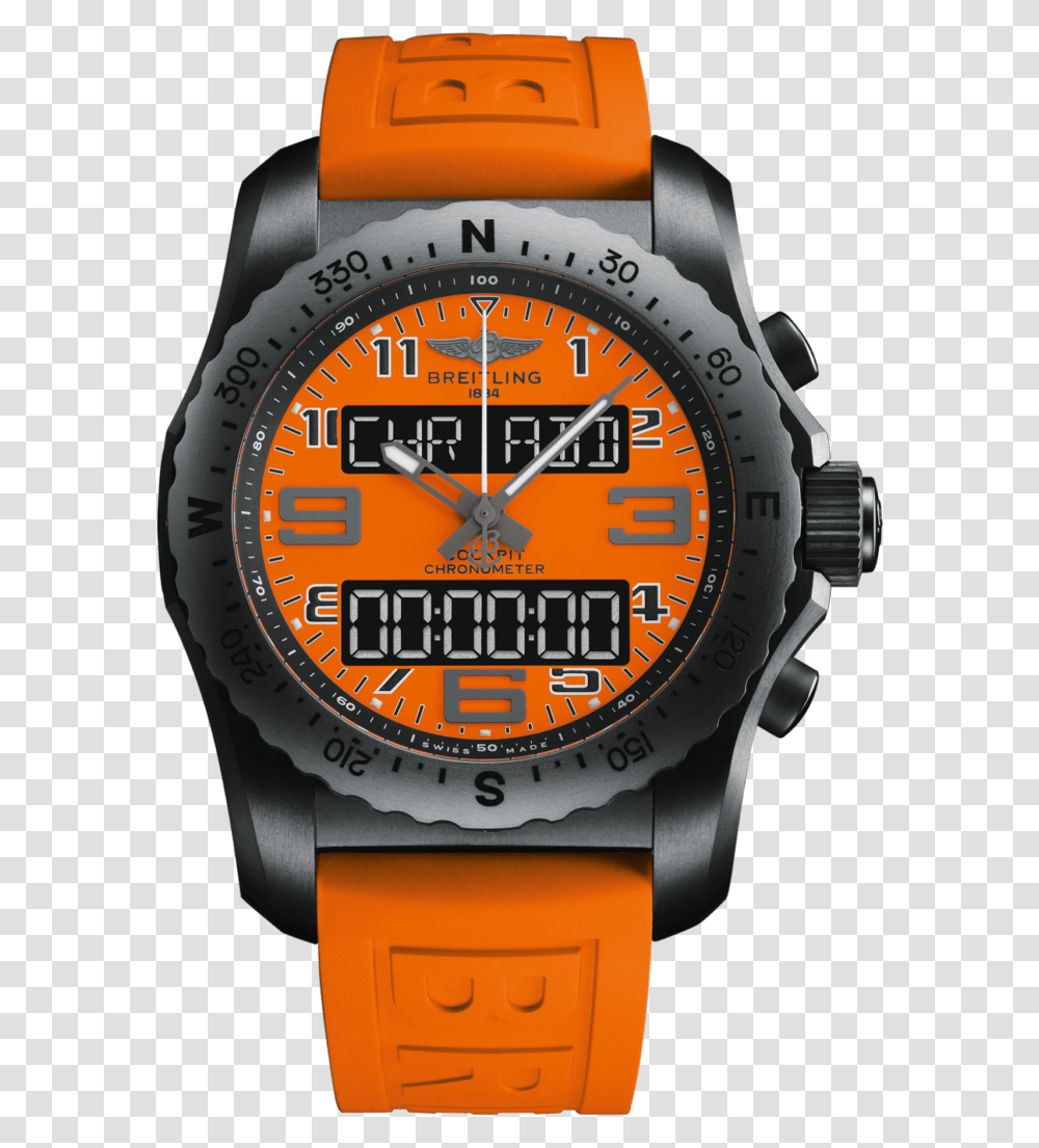 Cockpit B50 Orbiter Limited Edition Breitling Cockpit B50 Orbiter Limited Edition, Wristwatch, Digital Watch, Clock Tower Transparent Png