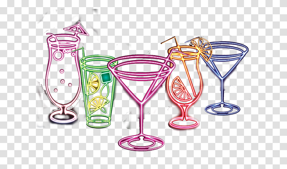 Cocktail Agenda 2016 Champagne Stemware, Neon, Light, Lighting Transparent Png