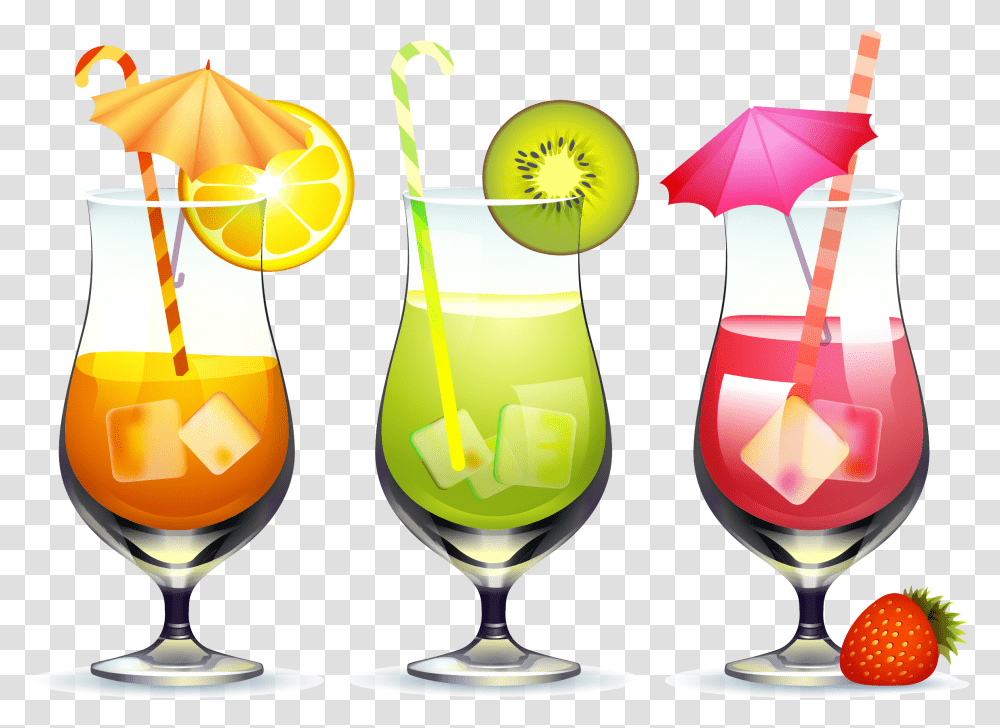 Cocktail Apple Juice Drink Cocktail De Fruits, Alcohol, Beverage, Glass, Plant Transparent Png