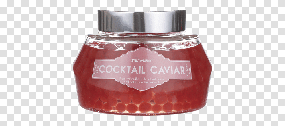 Cocktail Caviar Strawberry Cosmetics, Bottle, Birthday Cake, Dessert, Food Transparent Png