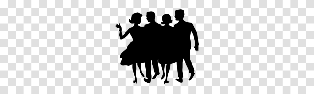 Cocktail Dance Party, Person, Silhouette, Crowd, People Transparent Png