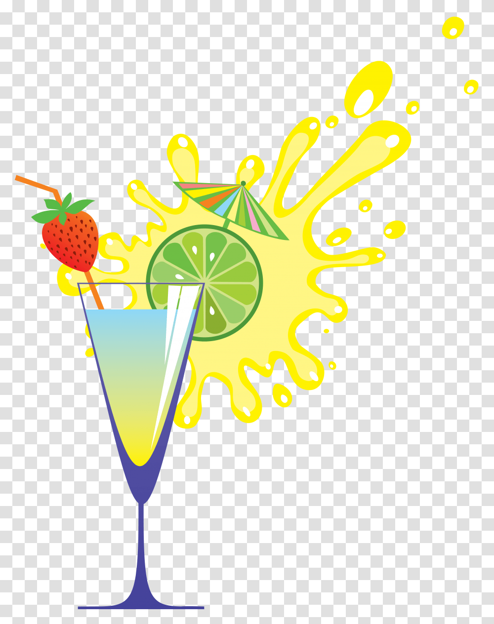 Cocktail, Drink, Glass, Alcohol Transparent Png