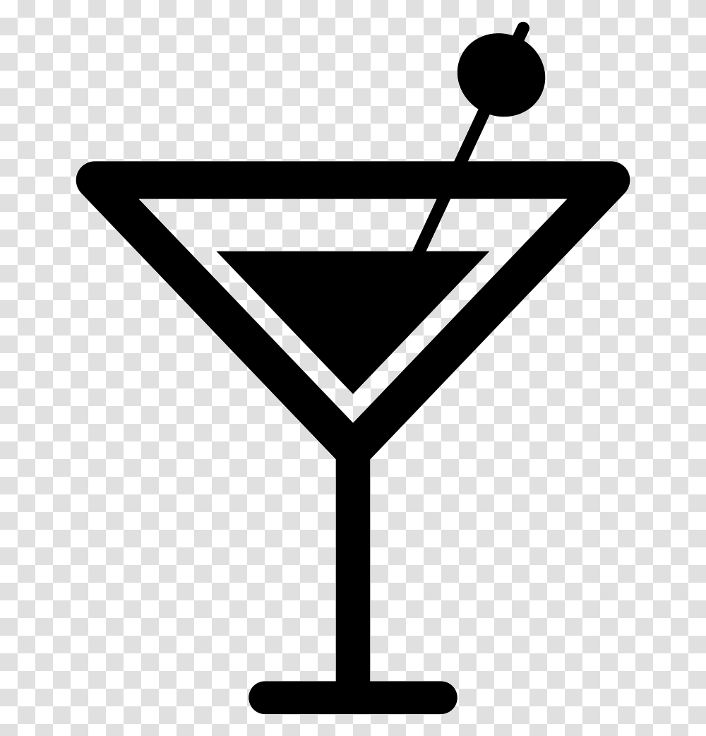 Cocktail Drink Icon, Triangle, Shovel, Tool, Lamp Transparent Png