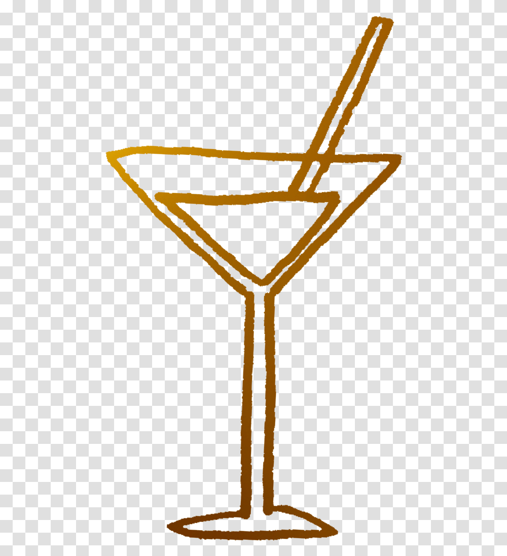 Cocktail Glas Gold, Cross, Triangle, Rake Transparent Png