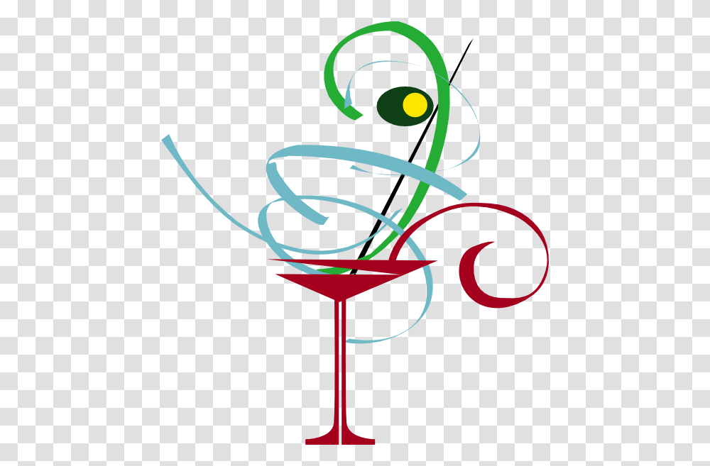 Cocktail Glass Clip Art Black And White, Floral Design Transparent Png