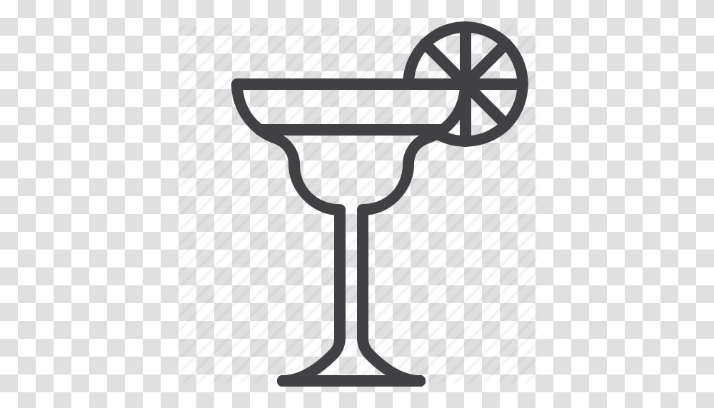 Cocktail Glass Lime Margarita Icon, Silhouette Transparent Png