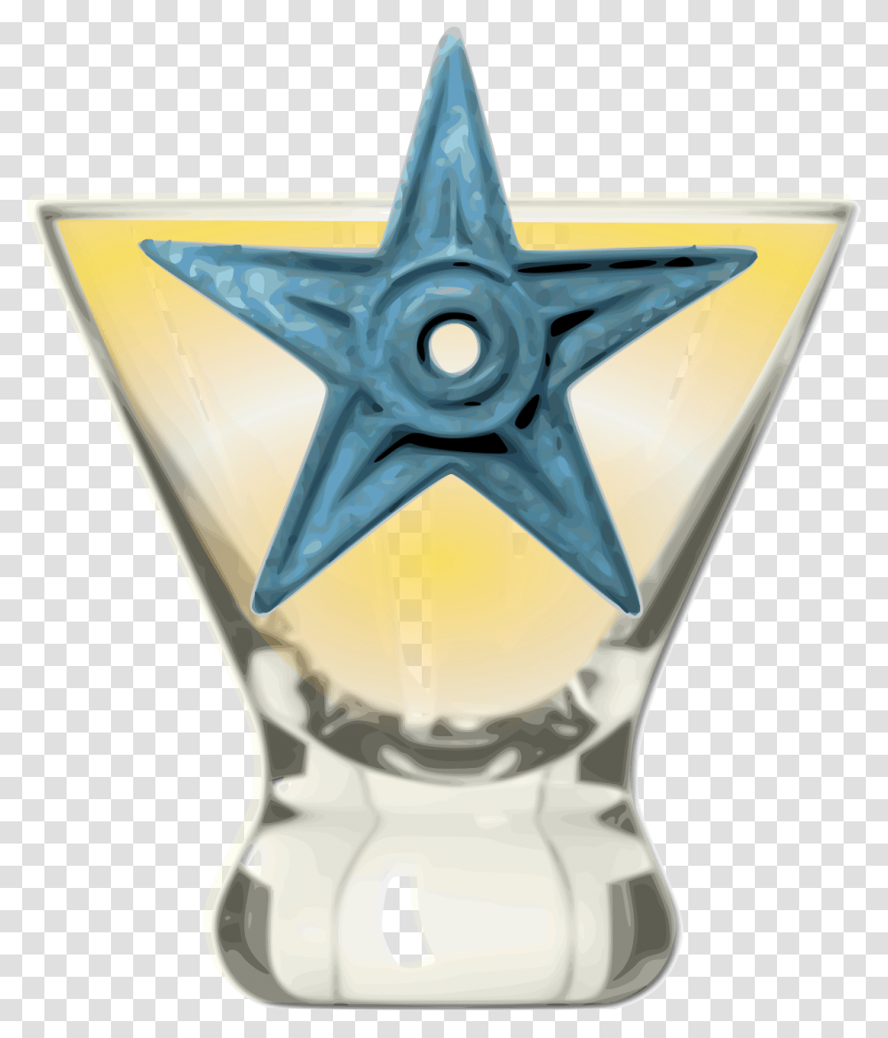 Cocktail Glass, Star Symbol, Trophy, Hourglass Transparent Png