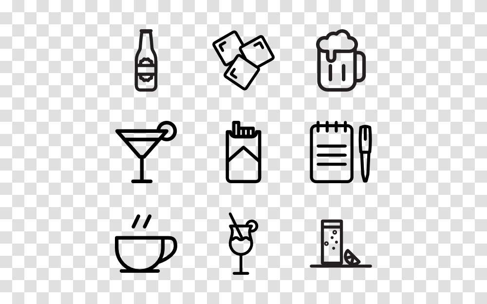 Cocktail Icons, Beverage, Drink, Bottle Transparent Png