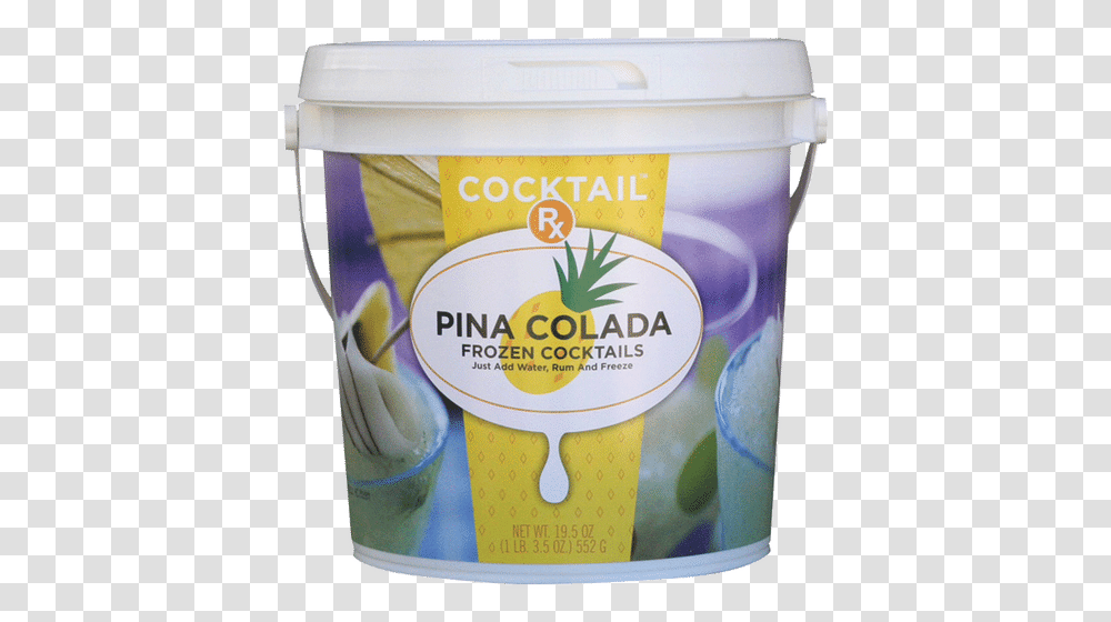 Cocktail Rx Pina Colada Bucket Pina Colada Bucket, Dessert, Food, Yogurt, Box Transparent Png