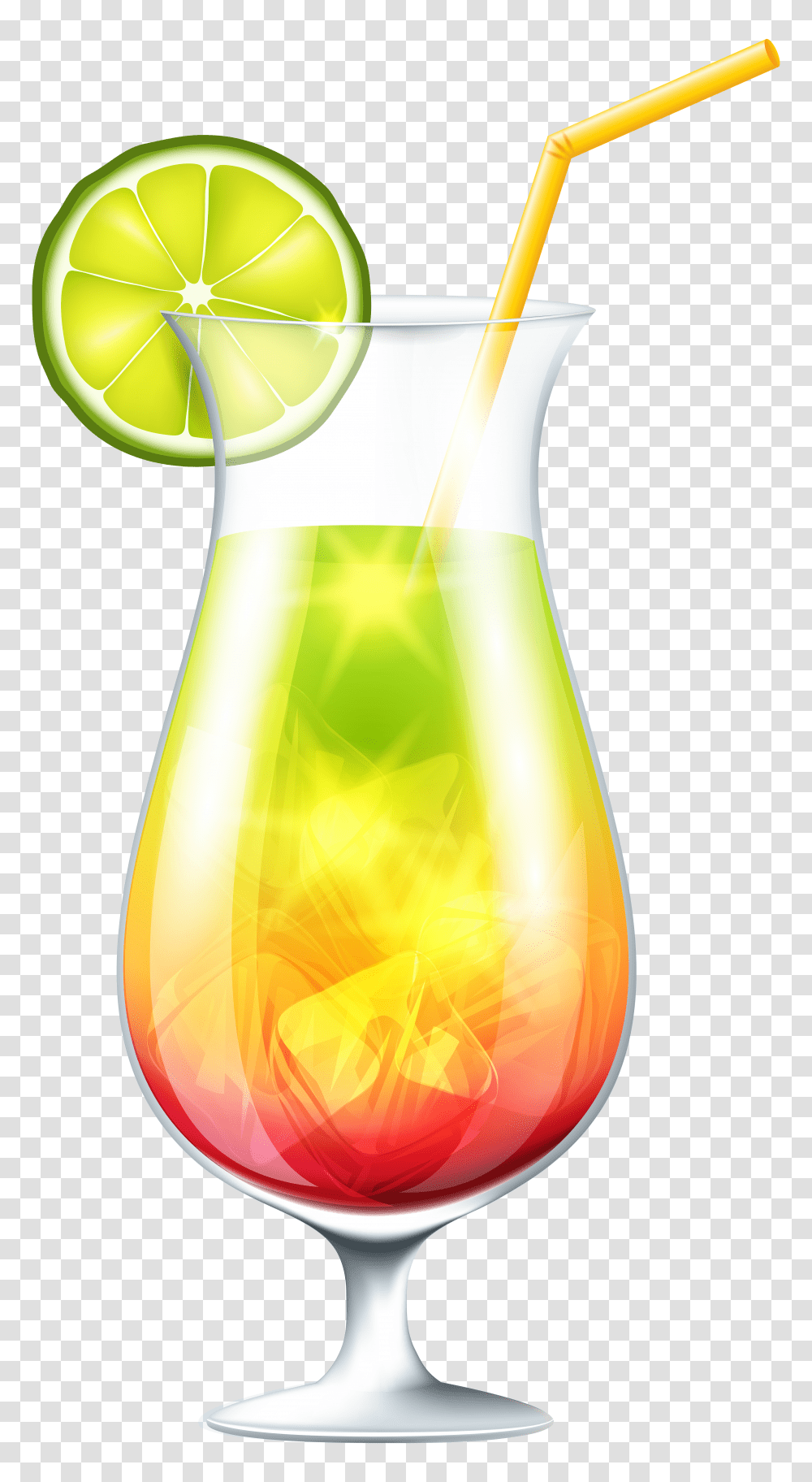 Cocktail With Lime Clip Art Transparent Png