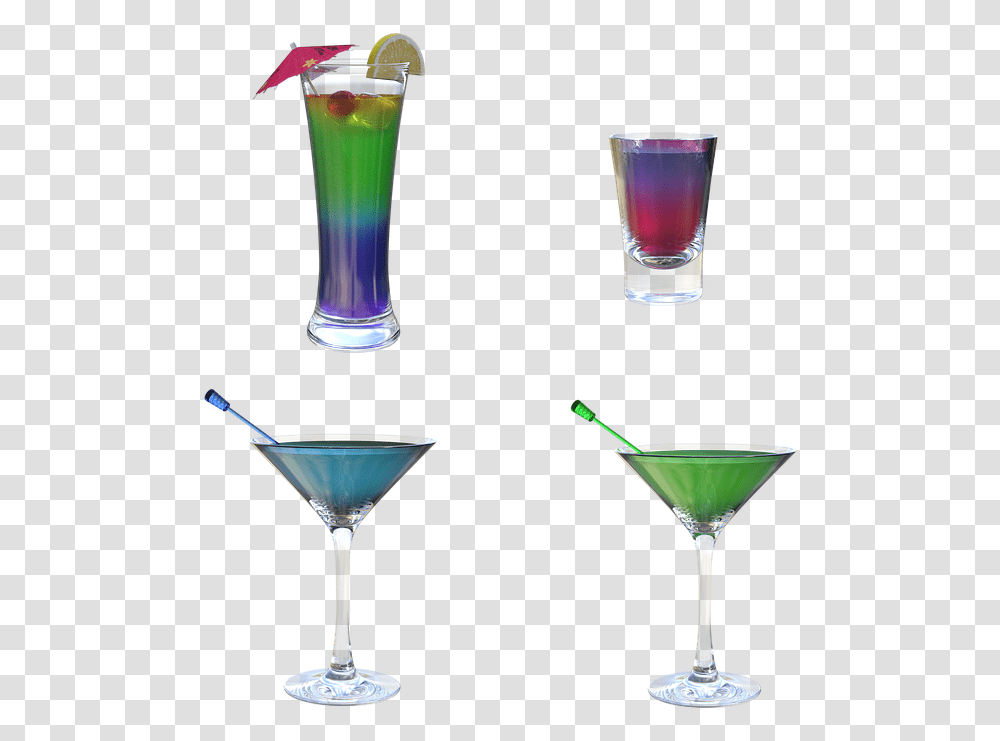 Cocktails Drinks Mixed Glass Bar Beverage Blue Hawaii, Alcohol, Martini, Mojito, Liquor Transparent Png