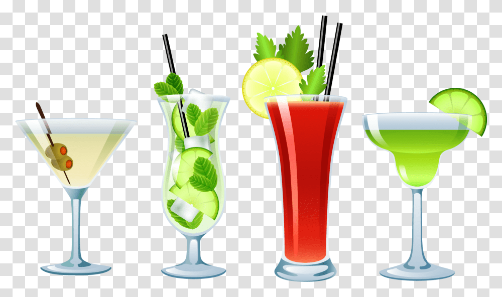 Cocktails White Background, Alcohol, Beverage, Potted Plant, Vase Transparent Png