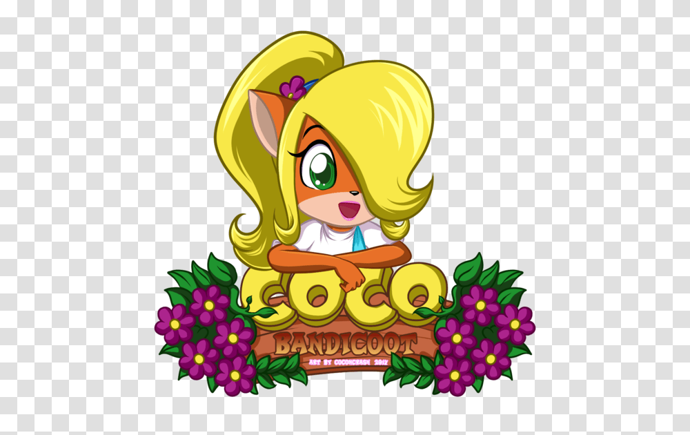 Coco Bandicoot Cute Logo, Plant, Helmet Transparent Png