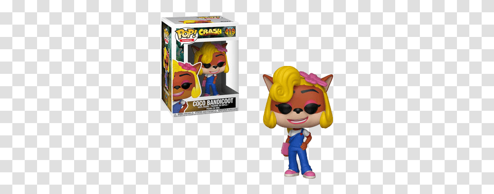 Coco Bandicoot Funko Pop, Toy, Figurine, Doll, Pac Man Transparent Png