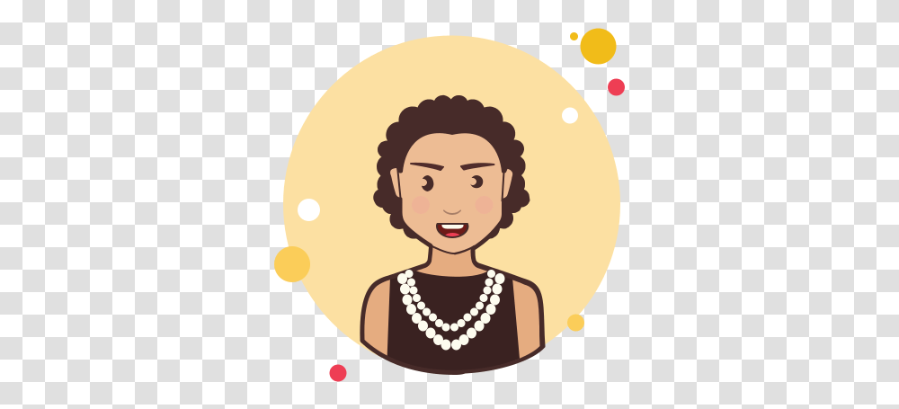 Coco Chanel Icon Curly Hair Glasses Clipart, Face, Person, Human, Accessories Transparent Png