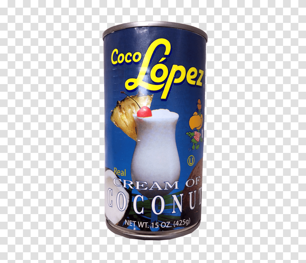 Coco Lopez Coconut Coco Lopez Cream Of Coconut, Tin, Can, Food, Yogurt Transparent Png