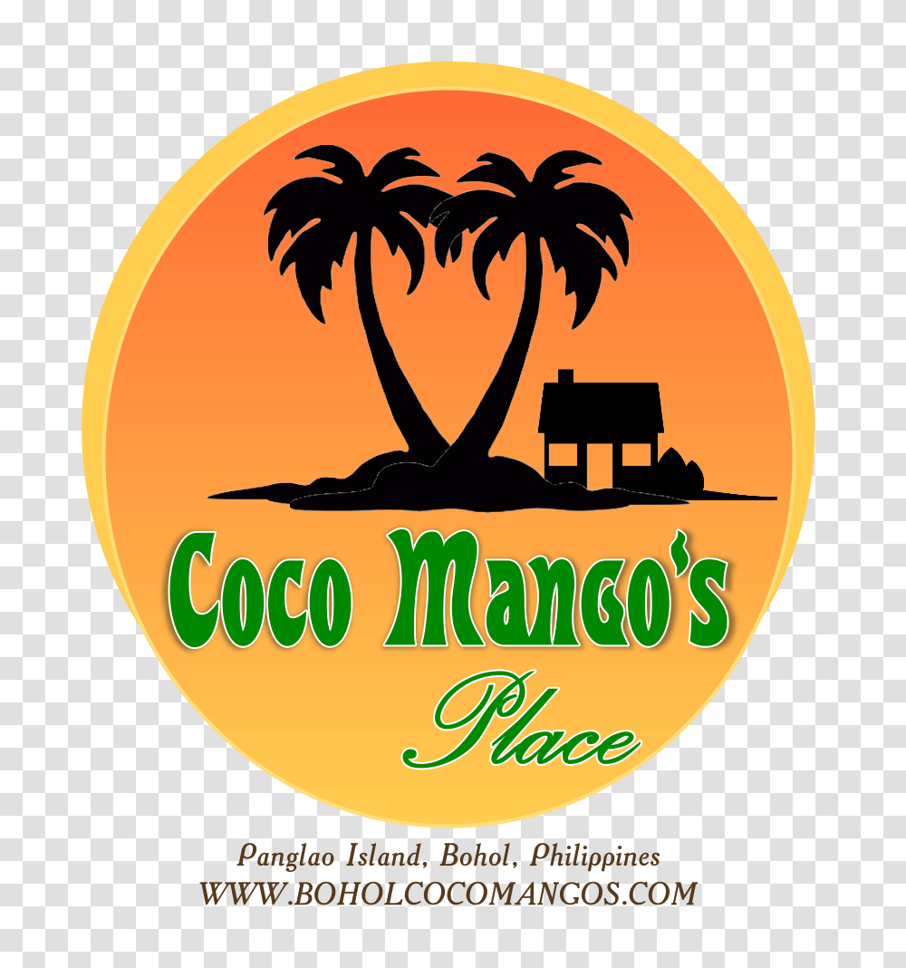 Coco Mangos Place Logo Panglao Bohol Resort, Plant, Trademark, Poster Transparent Png