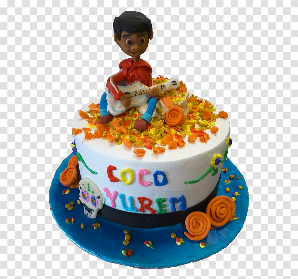 Coco Movie Cake Ideas Coco The Movie Cake Ideas, Birthday Cake, Dessert, Food, Person Transparent Png