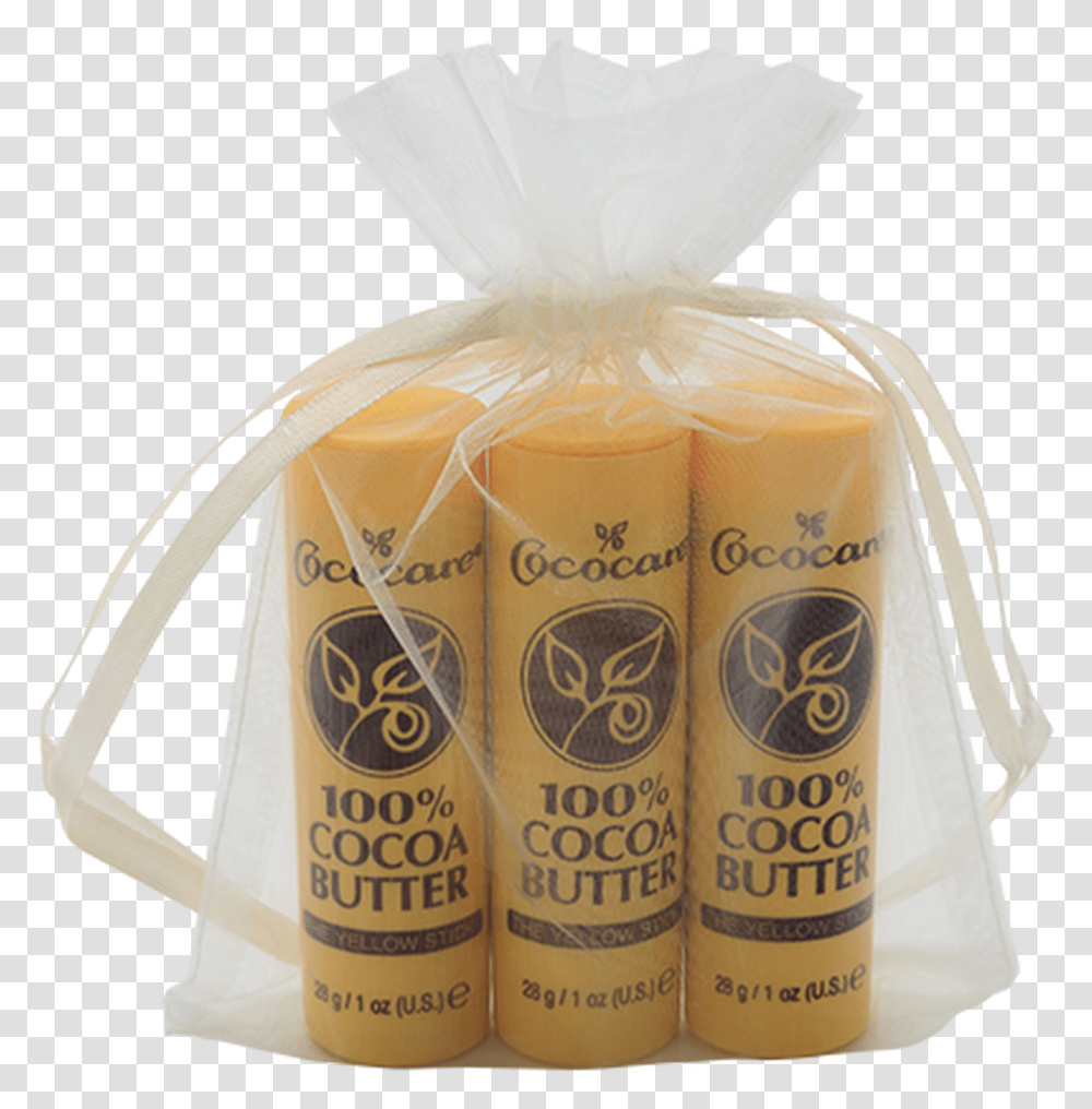 Cocoa Butter Stick 4 Piece Gift Bag, Tin, Can, Dessert, Food Transparent Png