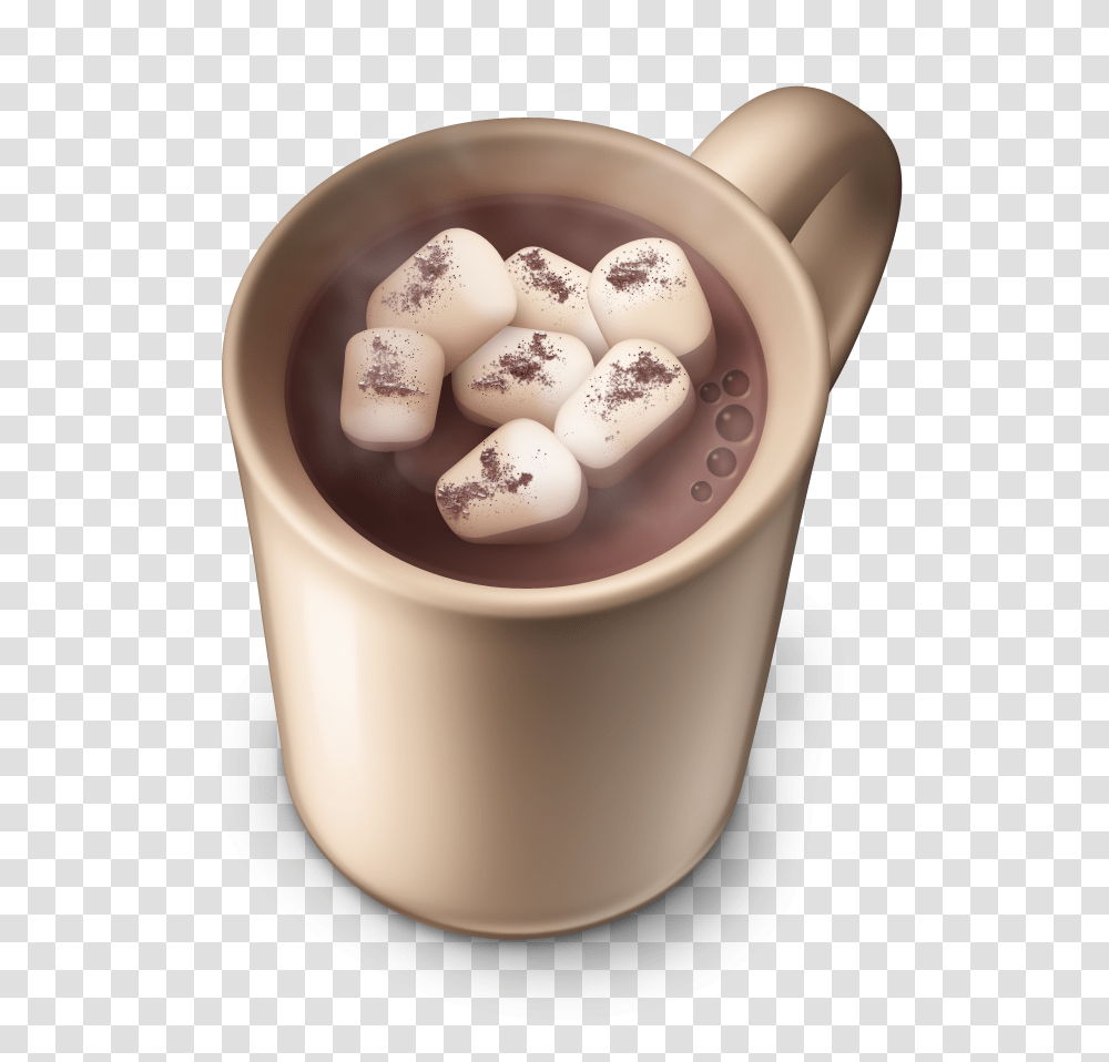Cocoa Mug Hot Chocolate, Cup, Beverage, Dessert, Food Transparent Png