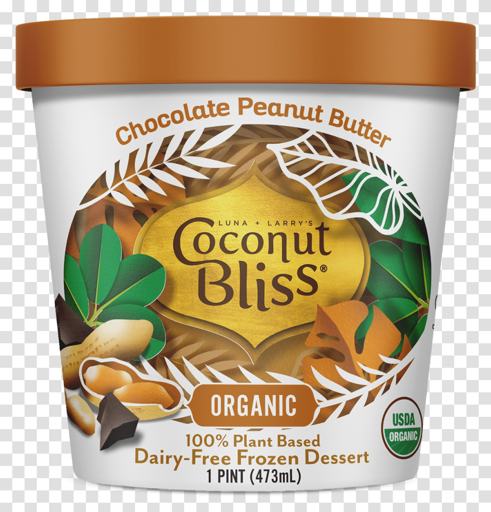 Coconut Bliss Vegan Ice Cream Coconut Bliss Ice Cream Chocolate, Food, Label, Tin Transparent Png