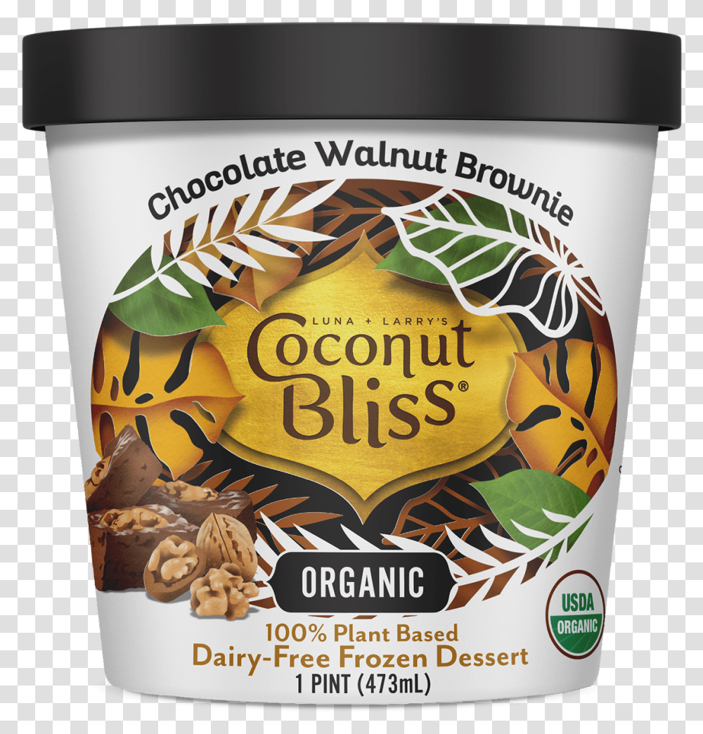 Coconut Bliss Vegan Ice Cream Coconut Bliss Ice Cream Chocolate, Label, Food, Dessert Transparent Png