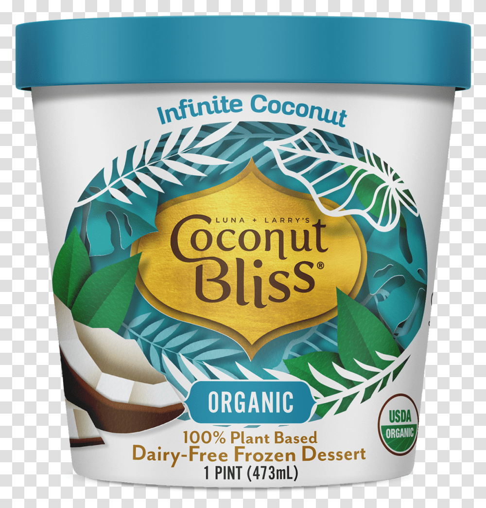 Coconut Bliss Vegan Ice Cream Coconut Bliss Ice Cream, Food, Dessert, Yogurt, Tin Transparent Png