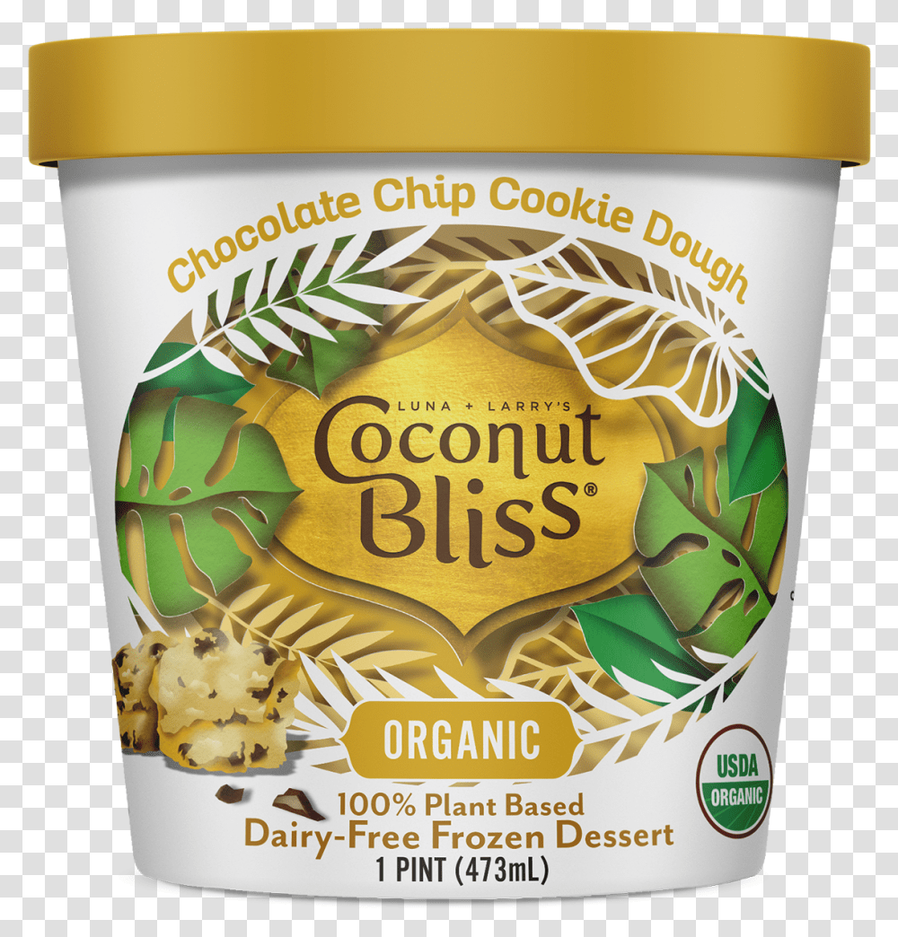 Coconut Bliss Vegan Ice Cream Ginger Vegan Ice Cream, Food, Mayonnaise, Tin, Label Transparent Png