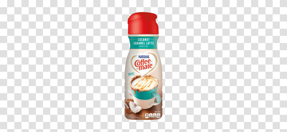 Coconut Caramel Latte Coffee Creamer Liquid Coffee, Ketchup, Food, Bottle, Dessert Transparent Png