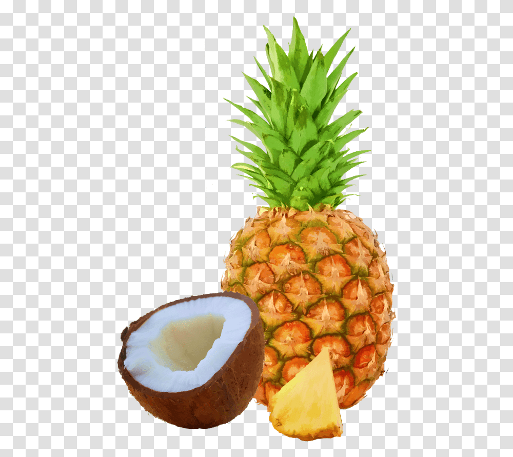 Coconut Clipart Pineapple Pineapple And Coconut Clipart, Fruit, Plant, Food, Egg Transparent Png