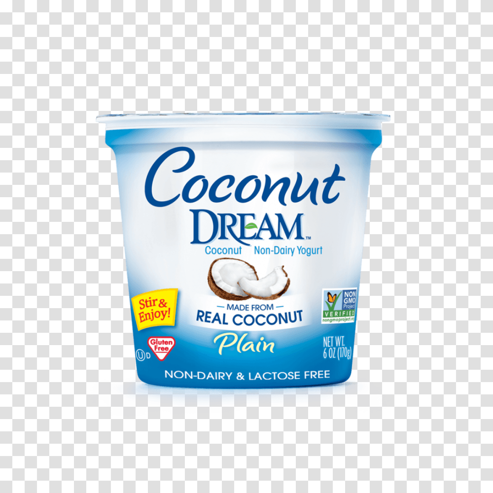 Coconut, Dessert, Food, Yogurt, Cream Transparent Png