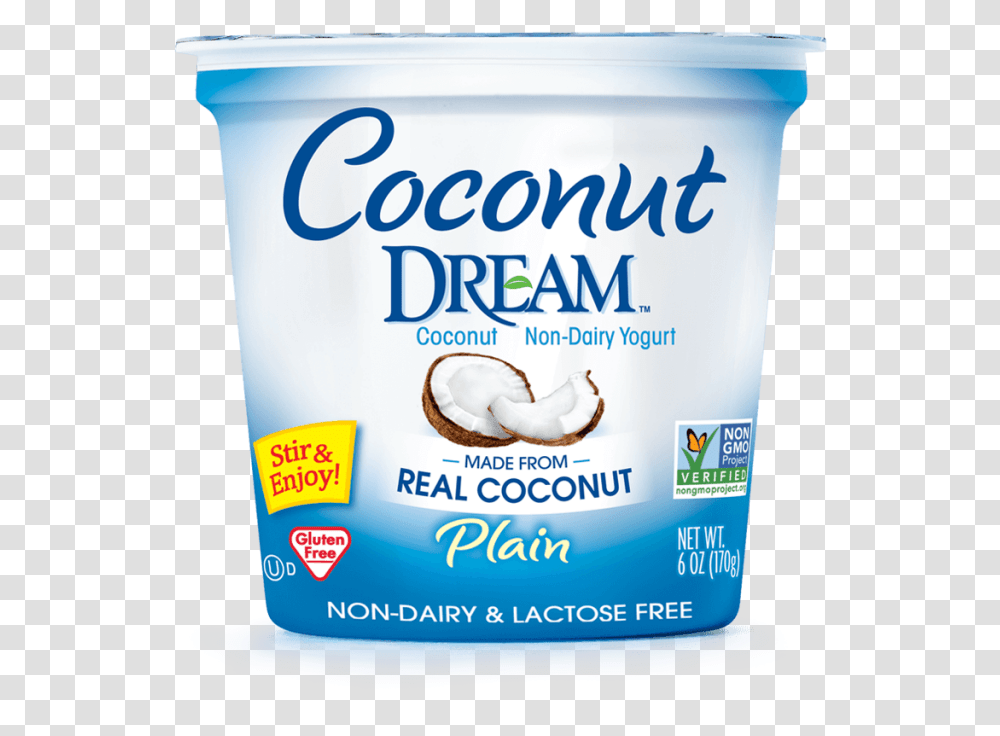 Coconut Dream Coconut Non Dairy Yogurt Plain Yogurt, Food, Dessert, Plant, Vegetable Transparent Png