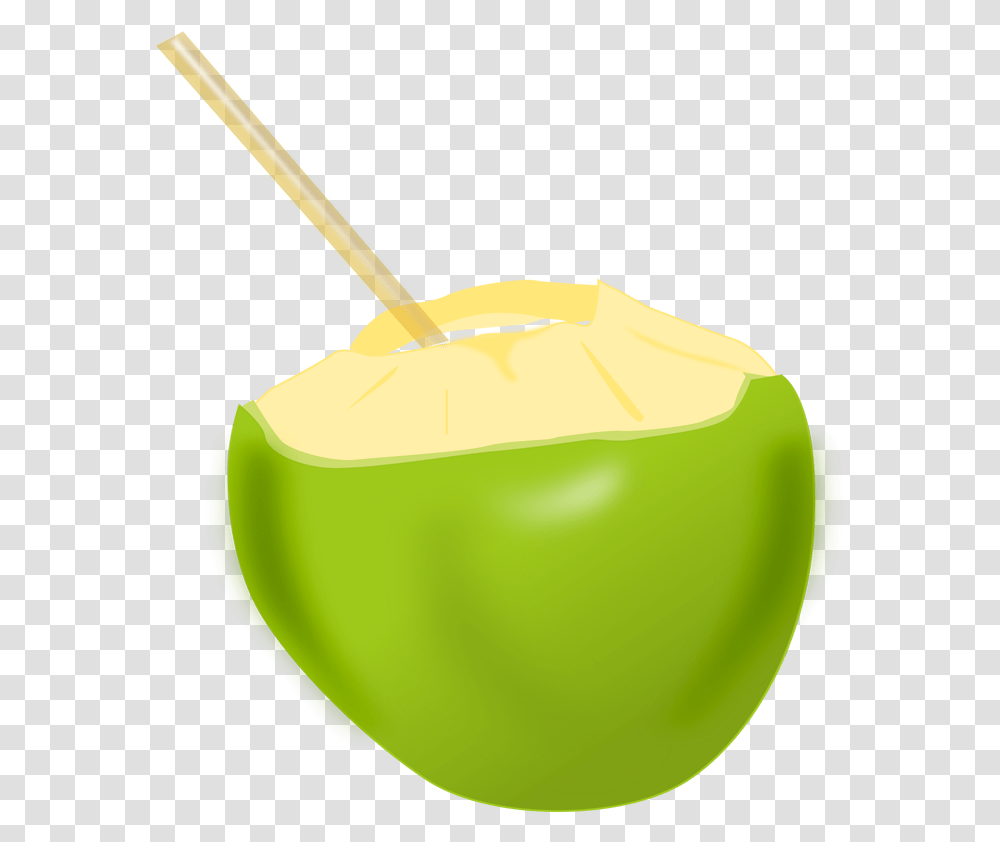 Coconut Drink Clipart, Plant, Tennis Ball, Sport, Sports Transparent Png