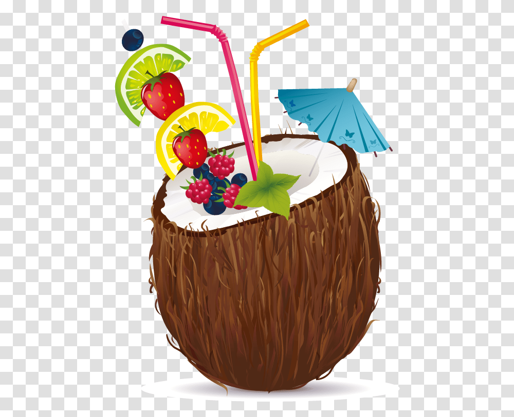 Coconut Drink, Plant, Fruit, Food, Vegetable Transparent Png