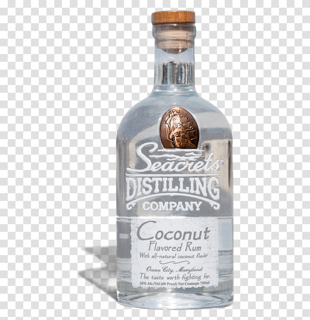 Coconut Flavored Rum In Bottle Seacrets Coconut Rum, Tequila, Liquor, Alcohol, Beverage Transparent Png