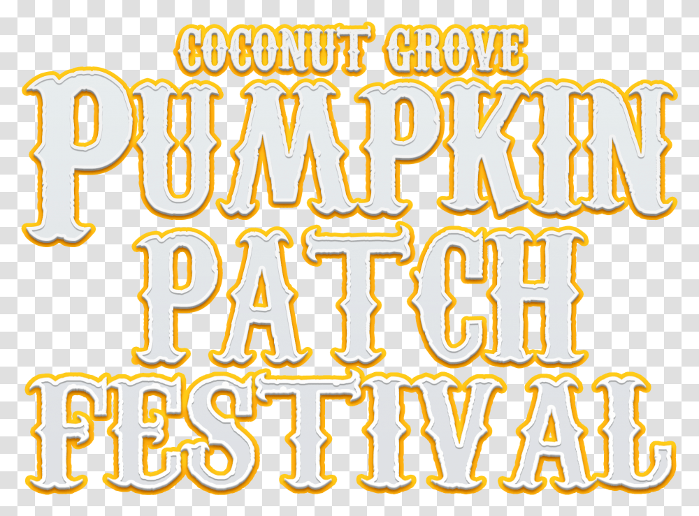 Coconut Grove Pumpkin Patch Festival Calligraphy, Alphabet, Flyer, Paper Transparent Png