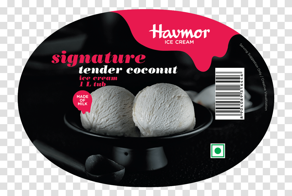 Coconut Ice Cream Havmor, Dessert, Food, Bread, Plant Transparent Png
