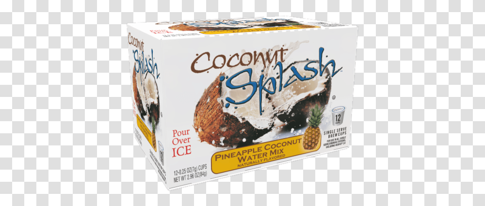 Coconut Splash Pineapple Coconut Water Mix Christmas Pudding, Plant, Food, Fruit, Birthday Cake Transparent Png