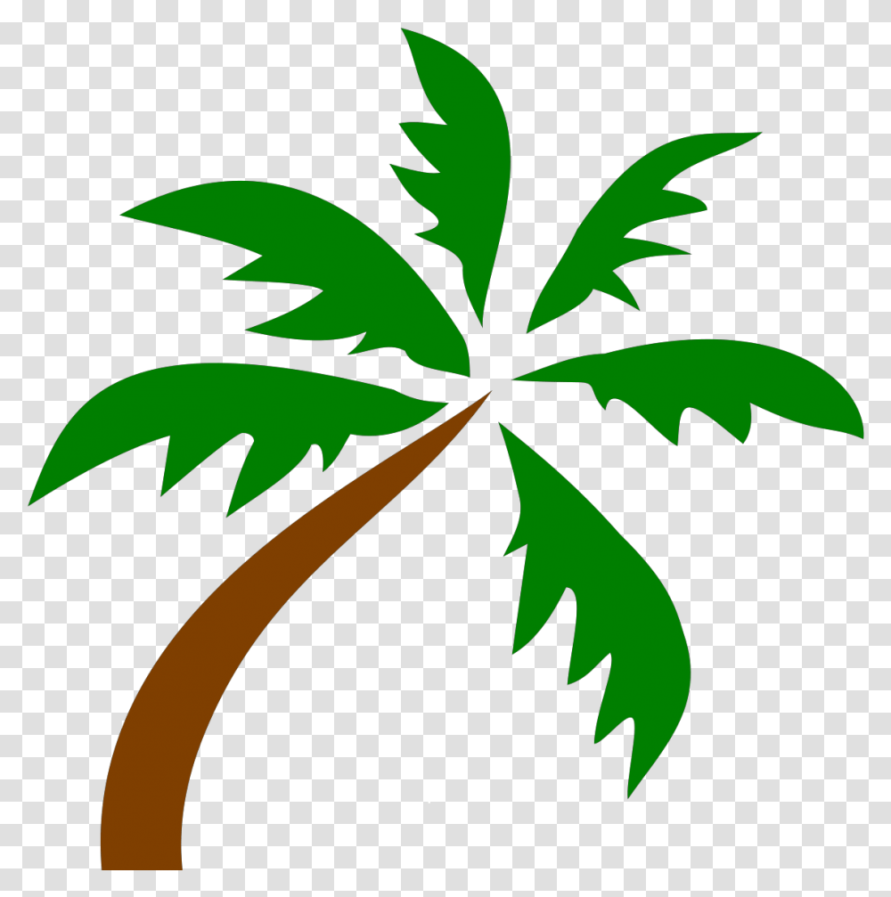 Coconut Tree Clip Art, Leaf, Plant, Weed, Green Transparent Png