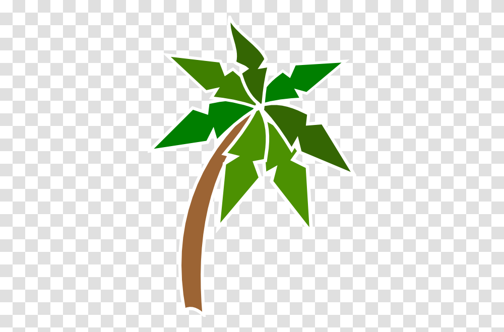 Coconut Tree Clip Art Palm Tree Island Clipart, Symbol, Star Symbol, Cross, Recycling Symbol Transparent Png