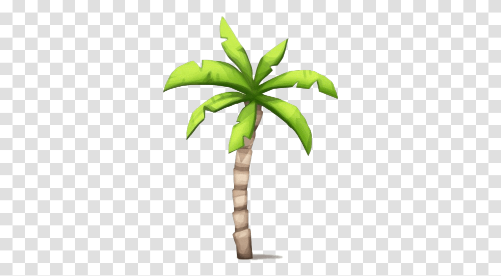 Coconut Tree Clipart Coconut Tree Free, Plant, Flower, Blossom, Cross Transparent Png